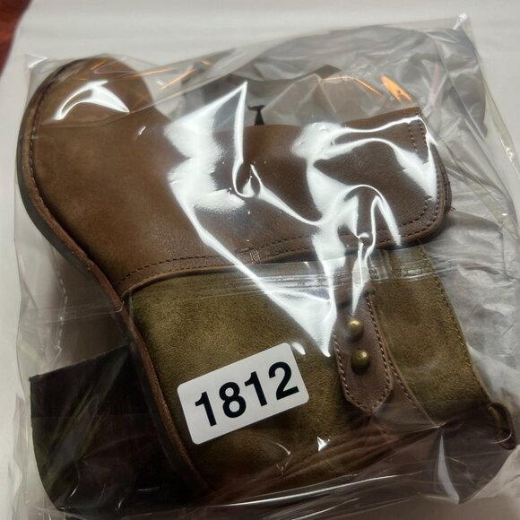 Sperry Ambrose Womens 8.5M Brown Olive Leather Ankle Boots Chunky Heel Buckle - Picture 12 of 12